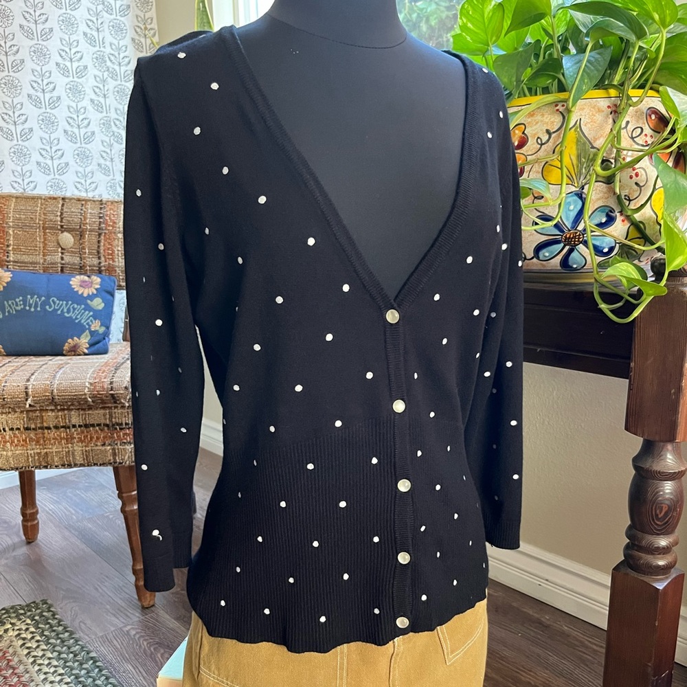 Polka dot cardigan